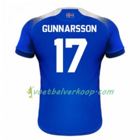 IJsland Gunnarsson 17 Thuisshirt WK voetbal 2018